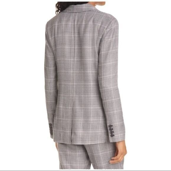 ATM Glen Plaid Single Button Structured Blazer 10 NWOT - Picture 2 of 12